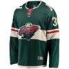 Mats Zuccarello Minnesota Wild Fashion7 Team Color Breakaway Player Jersey - Green - Side View