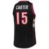 Vince Carter Toronto Raptors Mitchell & Ness 1999/2000 Hardwood Classics Authentic Jersey - Purple - Detail View