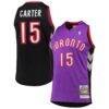 Vince Carter Toronto Raptors Mitchell & Ness 1999/2000 Hardwood Classics Authentic Jersey - Purple - Front View