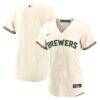 Milwaukee Brewers Nike Women's Home Replica Team Jersey - Cream - Front View