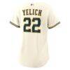Christian Yelich Milwaukee Brewers Nike Women's Home Replica Player Jersey - Cream - Detail View