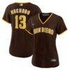 Manny Machado San Diego Padres Nike Women's Road Replica Player Jersey - Brown - Front View