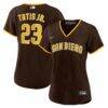 Fernando Tatís Jr. San Diego Padres Nike Women's Road Replica Player Jersey - Brown - Front View