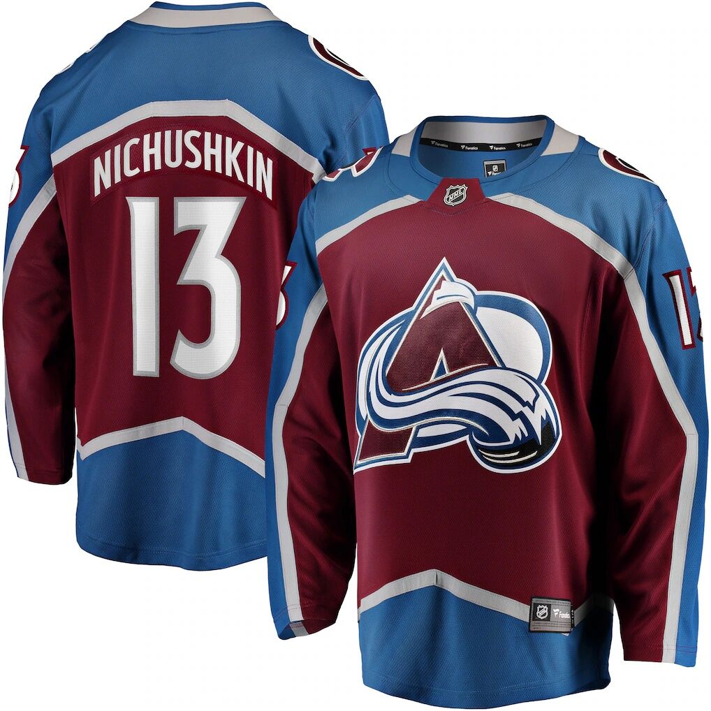 Valeri Nichushkin Colorado Avalanche Fashion7 Breakaway Player Jersey - Burgundy