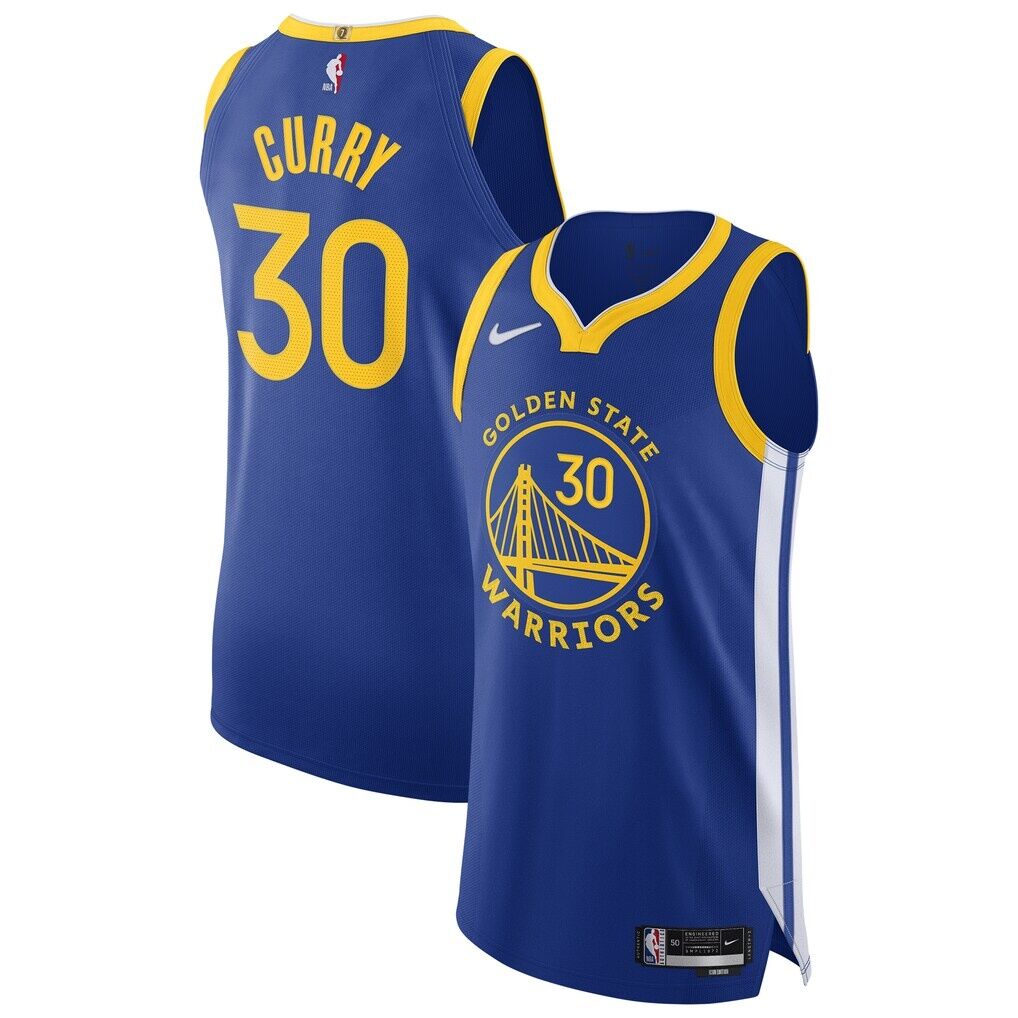 Stephen Curry Golden State Warriors Nike Authentic Jersey – Icon Edition – Royal