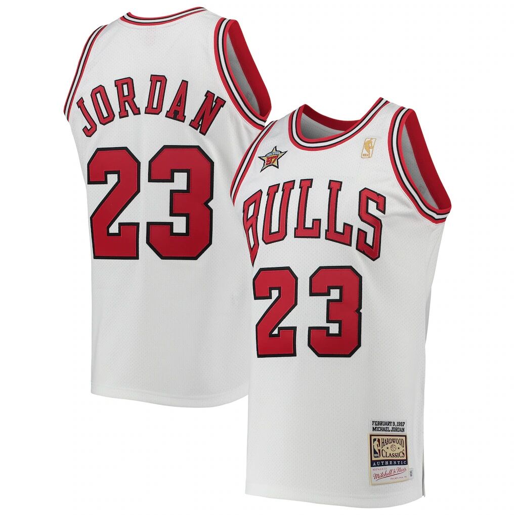 Michael Jordan Chicago Bulls Mitchell & Ness 1997 NBA All-Star Game Hardwood Classics Authentic Jersey