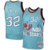 Shaquille O'Neal Mitchell & Ness Eastern Conference 1996 All-Star Hardwood Classics Swingman Jersey - Teal - Front View
