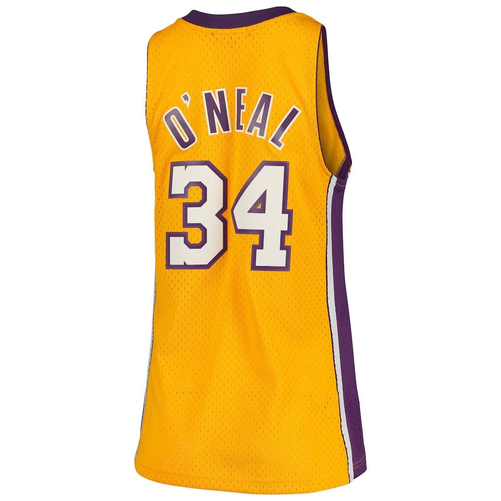 Shaquille O'Neal Los Angeles Lakers Mitchell & Ness Women's 1999/00 Hardwood Classics Swingman Jersey