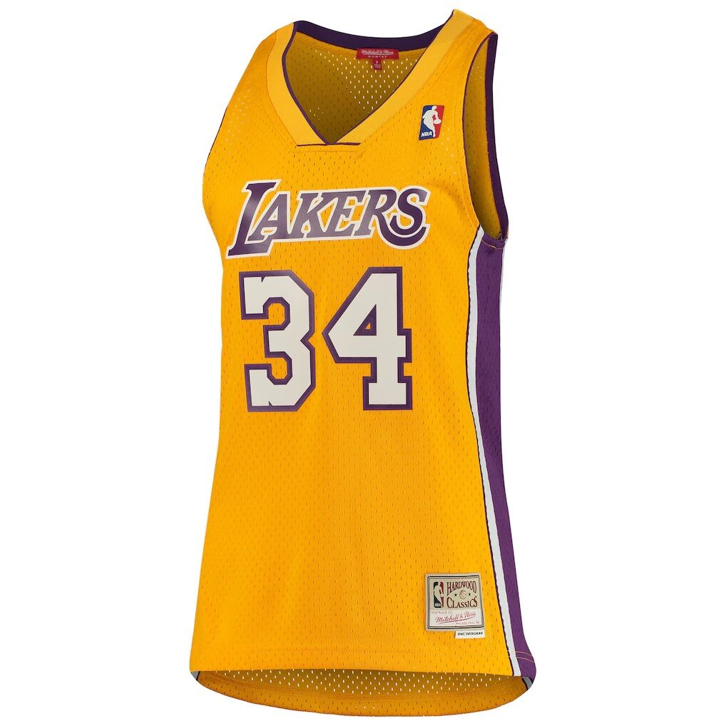 Shaquille O'Neal Los Angeles Lakers Mitchell & Ness Women's 1999/00 Hardwood Classics Swingman Jersey