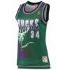 Ray Allen Milwaukee Bucks Mitchell & Ness Women's 1996/97 Hardwood Classics Swingman Jersey - Green - Front View