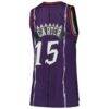 Vince Carter Toronto Raptors Mitchell & Ness Women's 1998/99 Hardwood Classics Swingman Jersey - Purple - Detail View