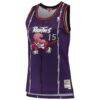 Vince Carter Toronto Raptors Mitchell & Ness Women's 1998/99 Hardwood Classics Swingman Jersey - Purple - Side View