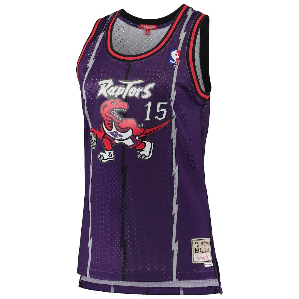 Vince Carter Toronto Raptors Mitchell & Ness Women's 1998/99 Hardwood Classics Swingman Jersey