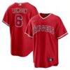 Anthony Rendon Los Angeles Angels Nike Alternate Replica Player Name Jersey - Red - Front View