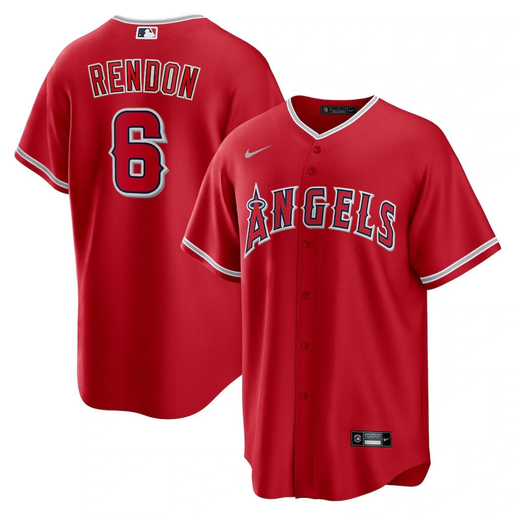 Anthony Rendon Los Angeles Angels Nike Alternate Replica Player Name Jersey
