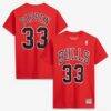 Scottie Pippen Chicago Bulls Mitchell & Ness Hardwood Classics Name & Number Player T-Shirt - Red - Front View