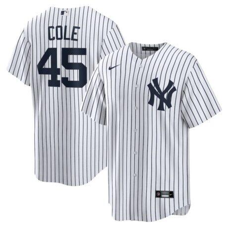 Gerrit Cole New York Yankees Nike Home Replica Player Name Jersey - White - Front View