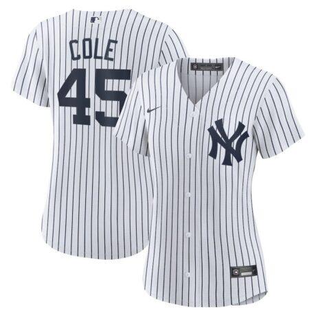 Gerrit Cole New York Yankees Nike Women's Home Replica Player Jersey - White - Front View