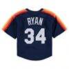 Nolan Ryan Houston Astros Mitchell & Ness Preschool & Toddler Cooperstown Collection Mesh Batting Practice Jersey - Navy - Detail View