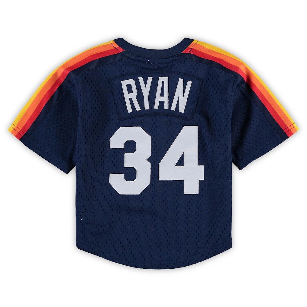 Nolan Ryan Houston Astros Mitchell & Ness Preschool & Toddler Cooperstown Collection Mesh Batting Practice Jersey