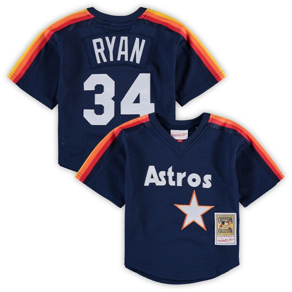 Nolan Ryan Houston Astros Mitchell & Ness Preschool & Toddler Cooperstown Collection Mesh Batting Practice Jersey