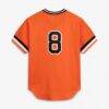 Cal Ripken Jr. Baltimore Orioles Mitchell & Ness Preschool & Toddler Cooperstown Collection Mesh Batting Practice Jersey - Orange - Detail View