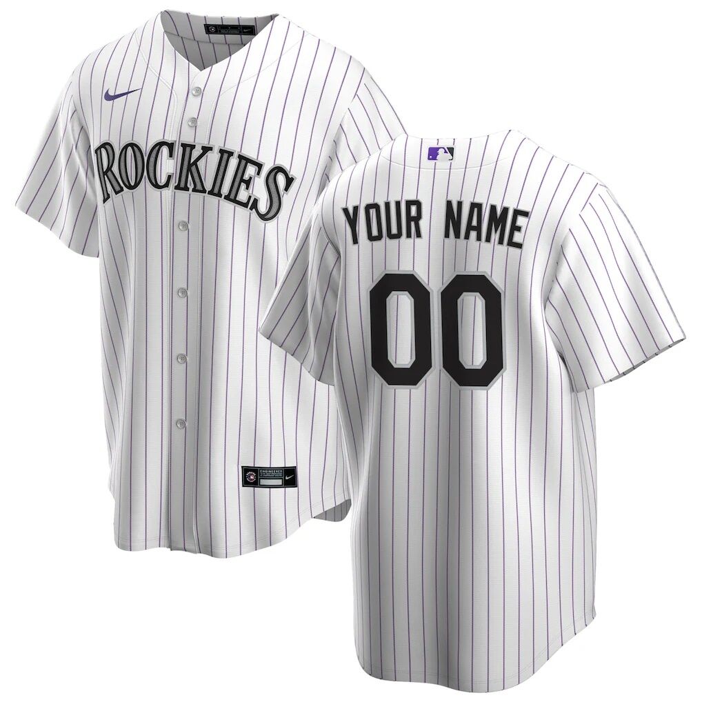 Colorado Rockies Nike Home Replica Custom Jersey