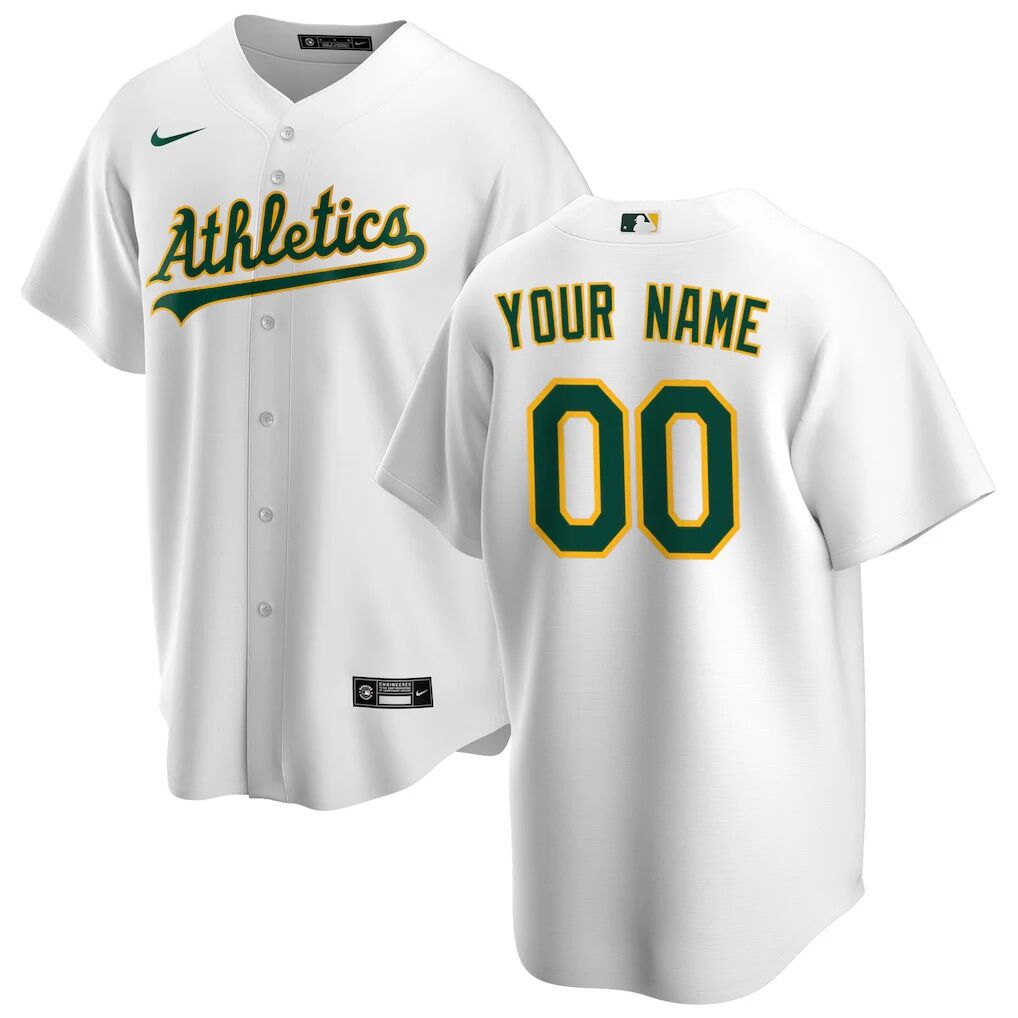 Athletics Nike Home Replica Custom Jersey