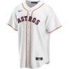 Houston Astros Nike Home Replica Custom Jersey - White - Side View