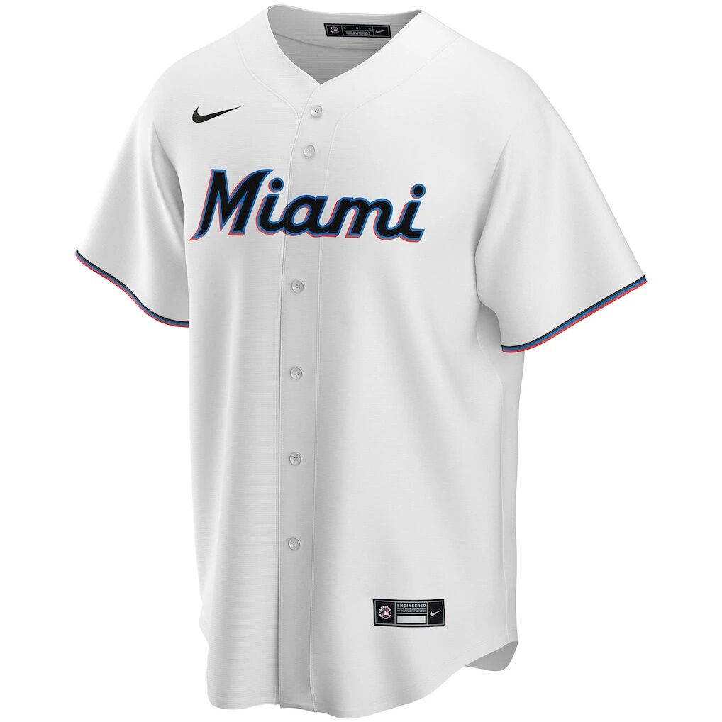 Miami Marlins Nike Home Replica Custom Jersey