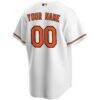 Baltimore Orioles Nike Home Replica Custom Jersey - White - Detail View