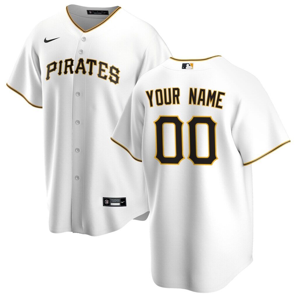 Pittsburgh Pirates Nike Home Replica Custom Jersey