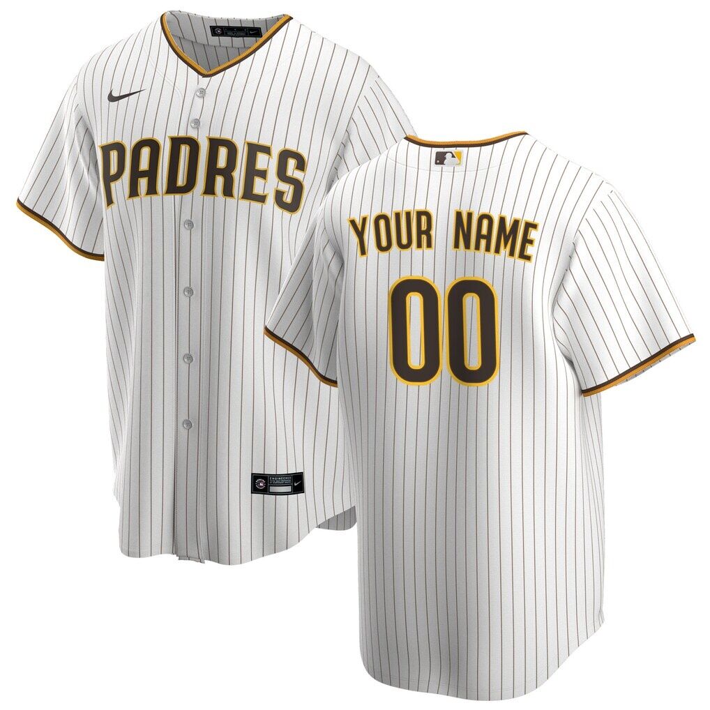 San Diego Padres Nike Home Replica Custom Jersey
