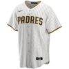 San Diego Padres Nike Home Replica Custom Jersey - White - Side View