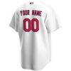 St. Louis Cardinals Nike Home Replica Custom Jersey - White - Detail View