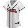 Atlanta Braves Nike Women's Home Replica Custom Jersey - White - Side View