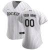 Colorado Rockies Nike Women's Home Replica Custom Jersey - White - Front View