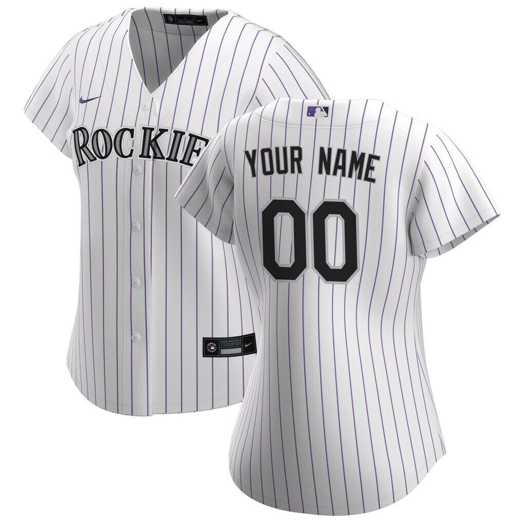 Colorado Rockies Nike Women's Home Replica Custom Jersey
