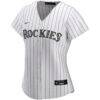 Colorado Rockies Nike Women's Home Replica Custom Jersey - White - Side View