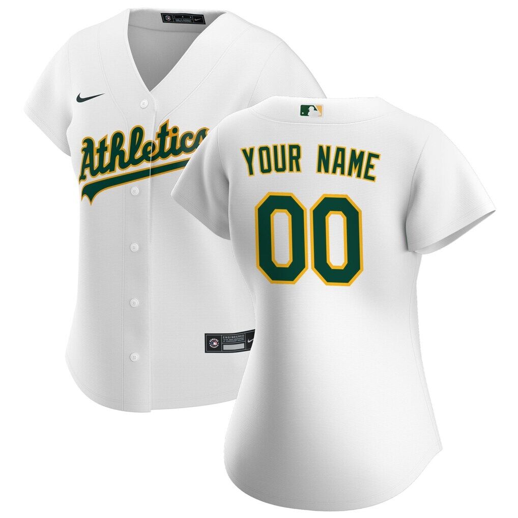 Athletics Nike Women's Home Replica Custom Jersey
