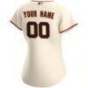 San Francisco Giants Nike Women's Home Replica Custom Jersey - Cream - Detail View