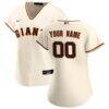 San Francisco Giants Nike Women's Home Replica Custom Jersey - Cream - Front View