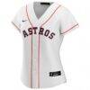 Houston Astros Nike Women's Home Replica Custom Jersey - White - Side View
