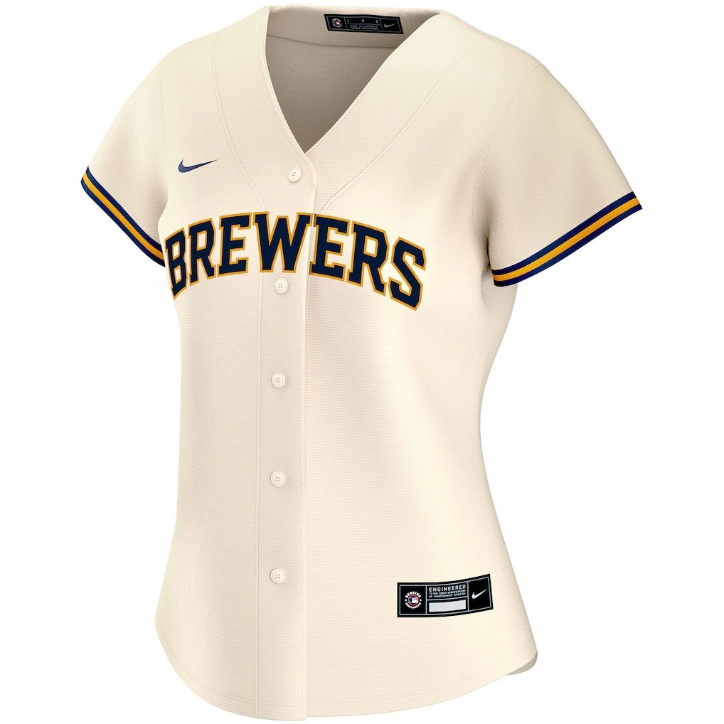 Milwaukee Brewers Nike Women's Home Replica Custom Jersey