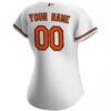 Baltimore Orioles Nike Women's Home Replica Custom Jersey - White - Detail View