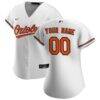 Baltimore Orioles Nike Women's Home Replica Custom Jersey - White - Front View
