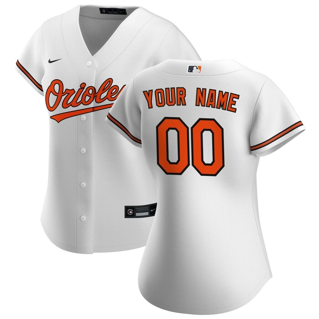 Baltimore Orioles Nike Women's Home Replica Custom Jersey