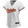 Baltimore Orioles Nike Women's Home Replica Custom Jersey - White - Side View