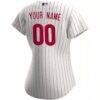 Philadelphia Phillies Nike Women's Home Replica Custom Jersey - White - Detail View