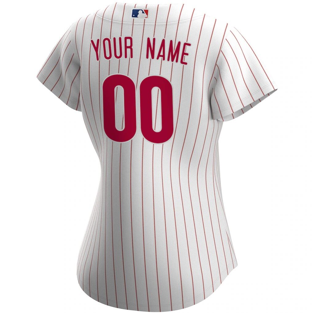 Philadelphia Phillies Nike Women's Home Replica Custom Jersey